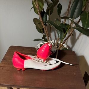 Men’s Athletic Red and White Soccer Shoes